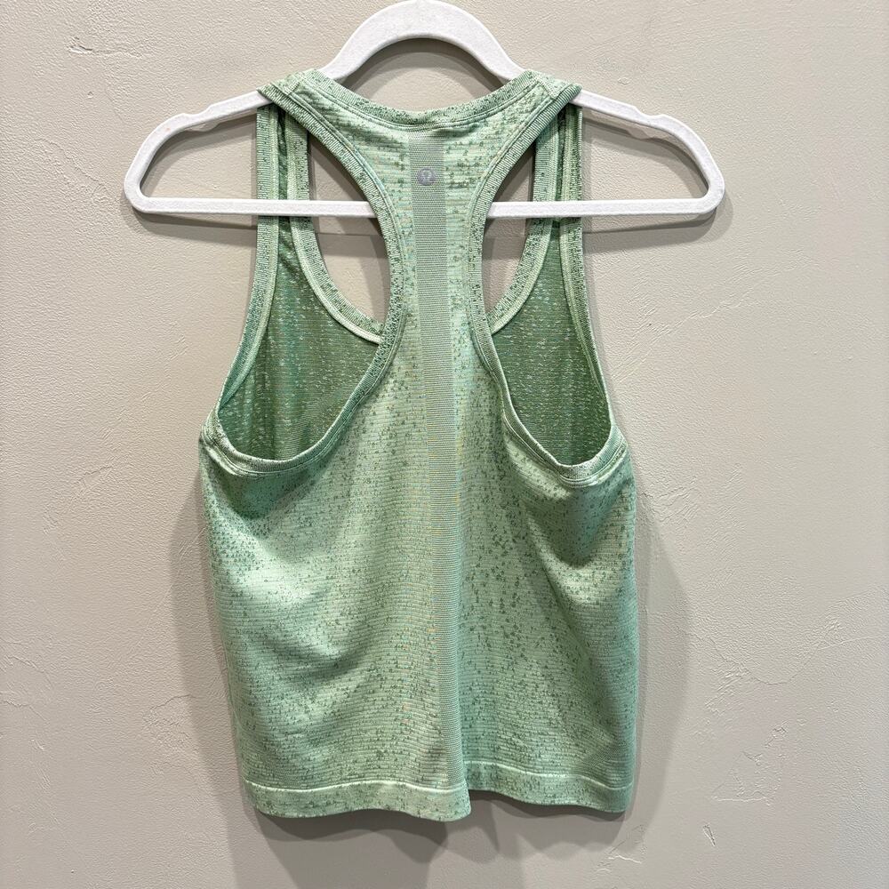 Lululemon Swiftly Tech Racerback Tank Top 2.0 *Race Length Creamy Mint - Size: 8 - Picture 4 of 7